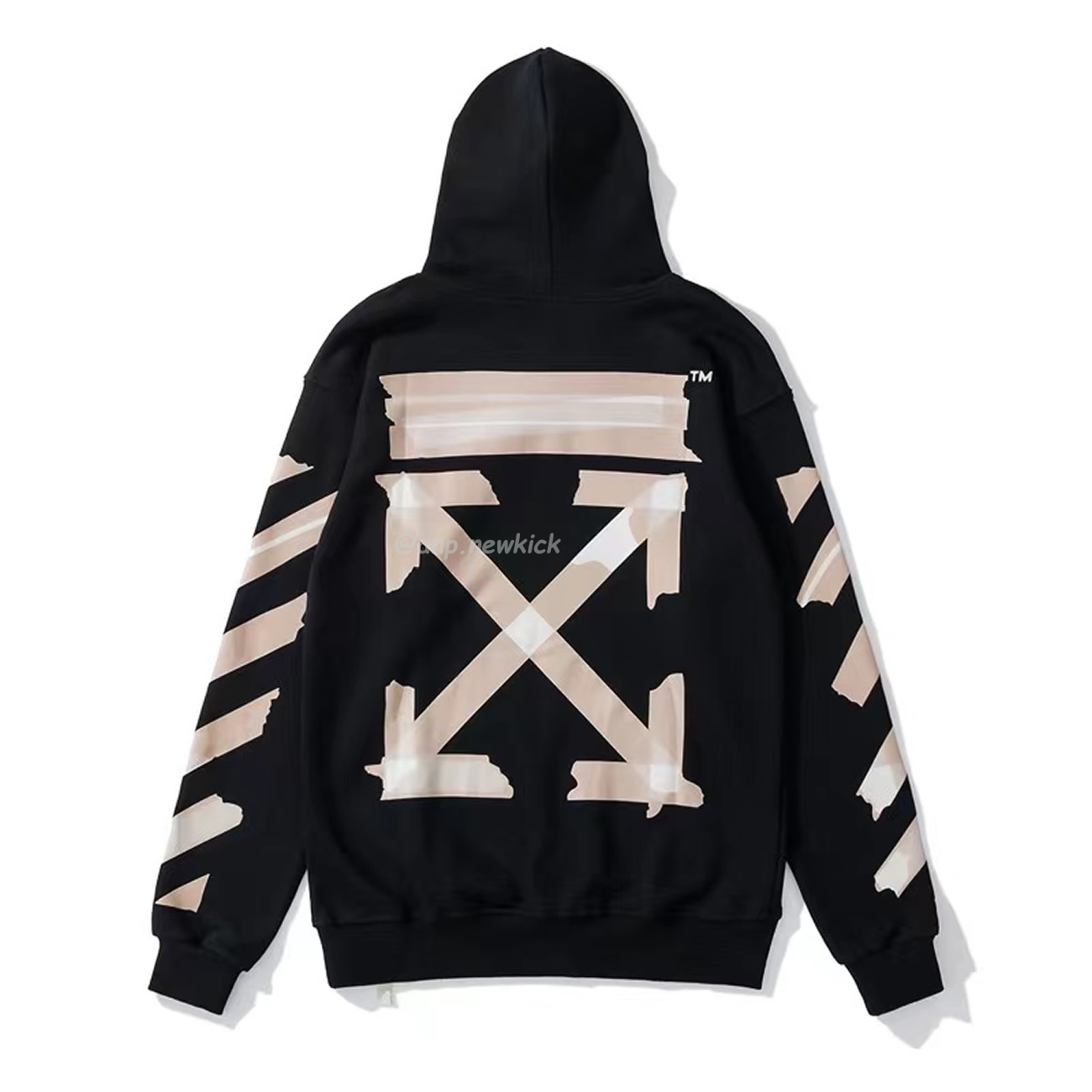 Off White Marker Hoodie Black Fuchsia Red Beige (2) - newkick.vip